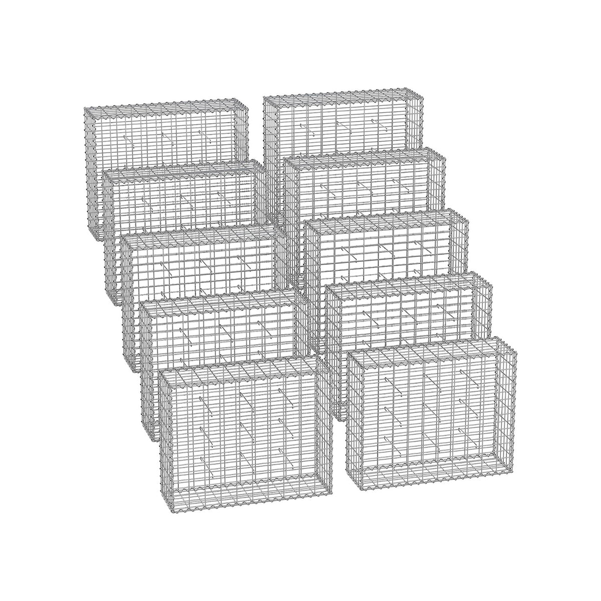 10 Gabions 100 x 80 x 30 cm