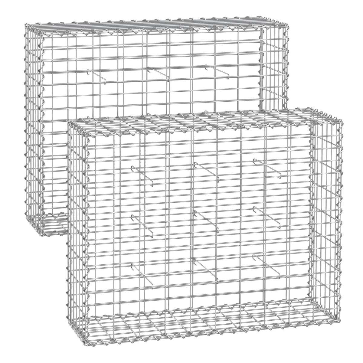2 Gabions 100 x 80 x 30 cm