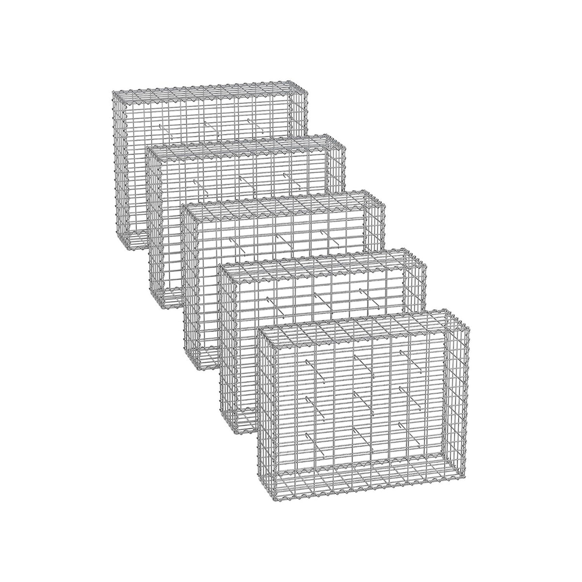 5 Gabions 100 x 80 x 30 cm