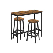 Ensemble de table et tabourets hauts industriel