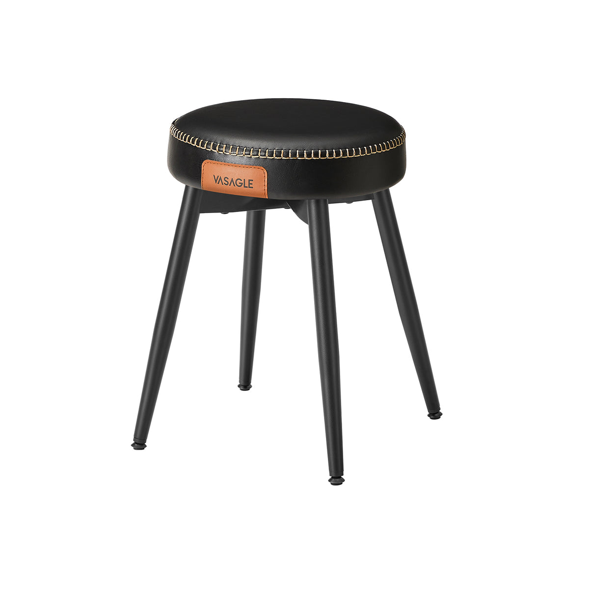 EKHO Tabouret de salle à manger moderne mi-siècle noir d'encre
