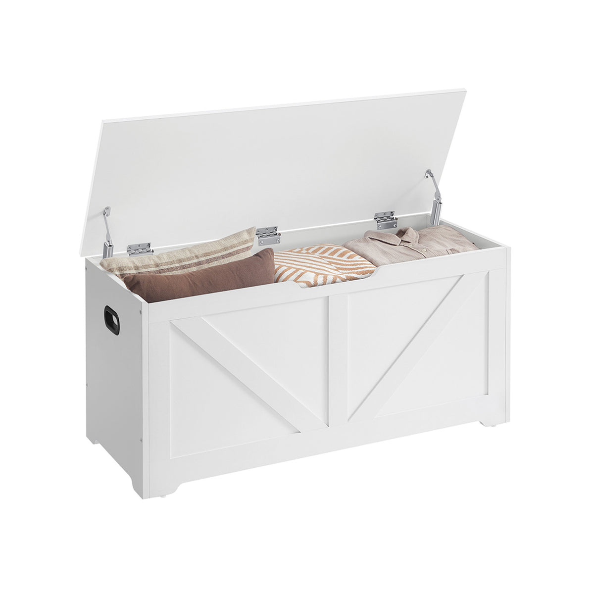 Banc chaussures blanc mat
