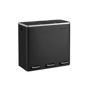 Poubelle 3 x 18L noir