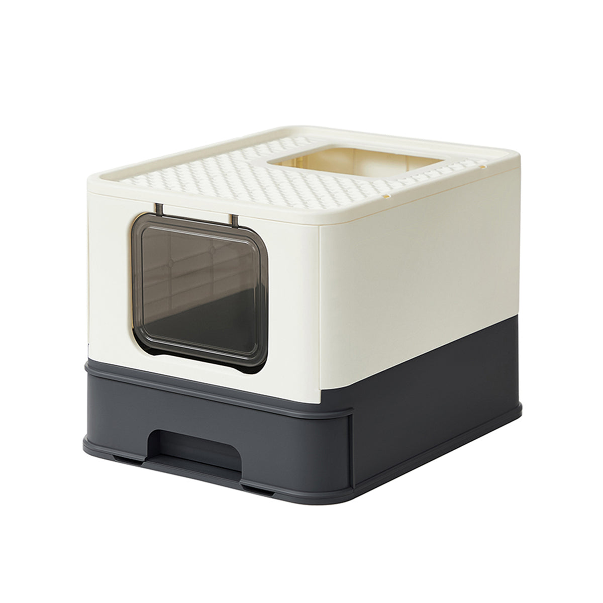 Bac à litière fermé beige