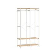 Armoire vêtements portable beige naturel