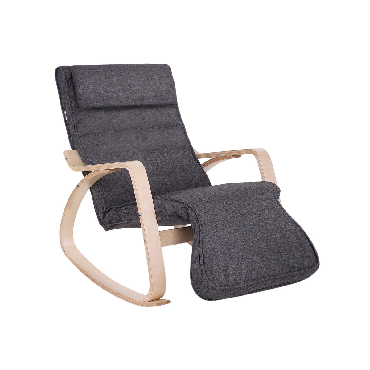 Fauteuil à bascule gris foncé